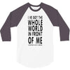official t shirt red sleeping with sirens whole world lyrics all sizes 3/4 Sleeve Shirt