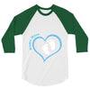 Custom baby boy name maternity design 3/4 Sleeve Shirt