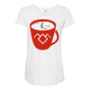 black coffee Maternity Scoop Neck T-shirt