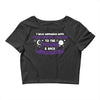 I Love Someone with Pancreatic Cancer to The Moon and Back to Infinity Crop Top