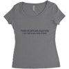 dumb people Women's Triblend Scoop T-shirt