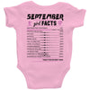 September Girl Facts Virgo Baby Onesie