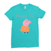 peppa pig mommy pig Ladies Fitted T-Shirt