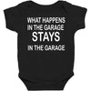 stays in the garage Baby Bodysuit