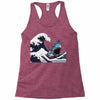 Great White Wave Shark Racerback Tank