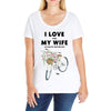 i love when my wife lets me buy another bike Ladies Curvy T-Shirt