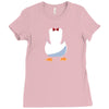 penguin suit Ladies Fitted T-Shirt