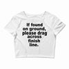 if found on ground please Crop Top