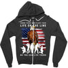 Honor Those Who Place Their Life On The Line Zipper Hoodie