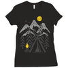 camp fire Ladies Fitted T-Shirt