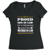 im a proud son in law Women's Triblend Scoop T-shirt