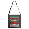 santa only comes once a year nanny is always here to cheer Adjustable Strap Totes