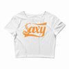 saxophone saxy Crop Top