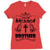 I Am One Blessed Brother Ladies Fitted T-Shirt