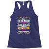 i am a december women Racerback Tank