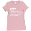 definition of a geek Ladies Fitted T-Shirt
