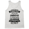 Super Cool Grandmother Of A Freaking Awesome Grandson Tank Top