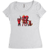 deadpool family portrait Women's Triblend Scoop T-shirt