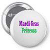 mardi gras princess Pin-back button