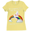 ls mug eat rainbow eat les Ladies Fitted T-Shirt