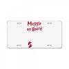 Muggle On Board Red License Plate