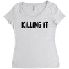 killing it bullet Women's Triblend Scoop T-shirt