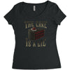 the cake is a lie Women's Triblend Scoop T-shirt