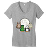 Monster porgs V1 Women's V-Neck T-Shirt