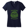 sloth so hard Women's V-Neck T-Shirt