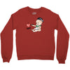 Cute Baby Painter's Dad Love Crewneck Sweatshirt