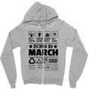 Born In March Zipper Hoodie