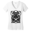 skull Women's V-Neck T-Shirt
