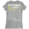 October Girl Facts Scorpio Ladies Fitted T-Shirt