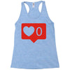 no love notification Racerback Tank