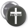 blessed cross w Pin-back button