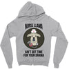 nurse lama Zipper Hoodie