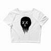 trickle skull Crop Top