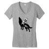 Wolf And Human Women's V-Neck T-Shirt