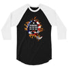 American Flag Q Fire 3/4 Sleeve Shirt