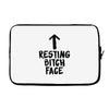resting bitch face Laptop sleeve