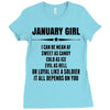 Super January Girl Ladies Fitted T-Shirt