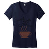 need coffee now! Women's V-Neck T-Shirt