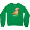 yoga pug exhale Crewneck Sweatshirt