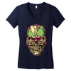 zombie look Women's V-Neck T-Shirt