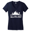 fortnite logo Women's V-Neck T-Shirt