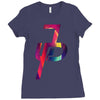 jake paul cool colors Ladies Fitted T-Shirt