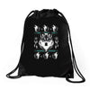 merry wolfmas Drawstring Bags