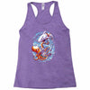 octopus vs shark Racerback Tank