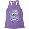 quick brown fox Racerback Tank