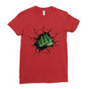 Hulk Fist Ladies Fitted T-Shirt